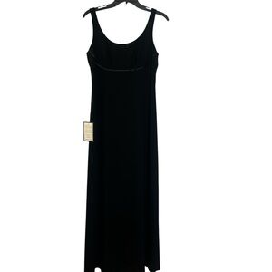 New Ann Taylor Sz 6 Black Dress Formal Long Event Beaded Sleeveless NWT